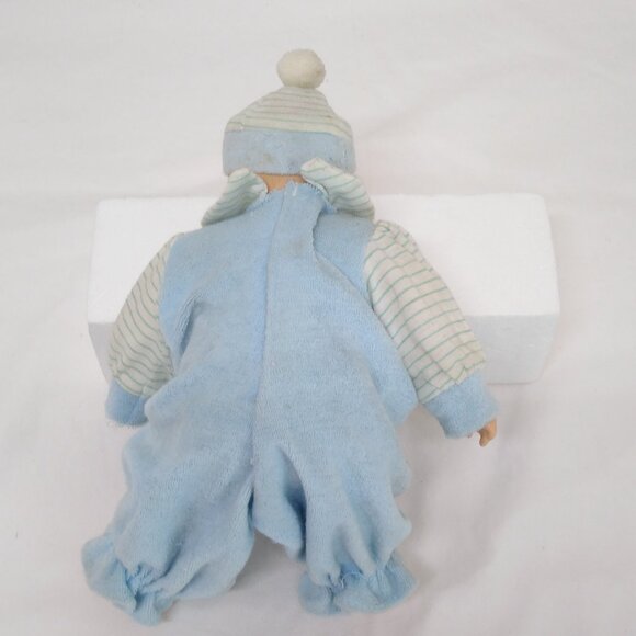 Porcelain Sleeping Baby Dolls Removable Outfits Hats Marked Trademarks Vintage - Picture 3 of 15